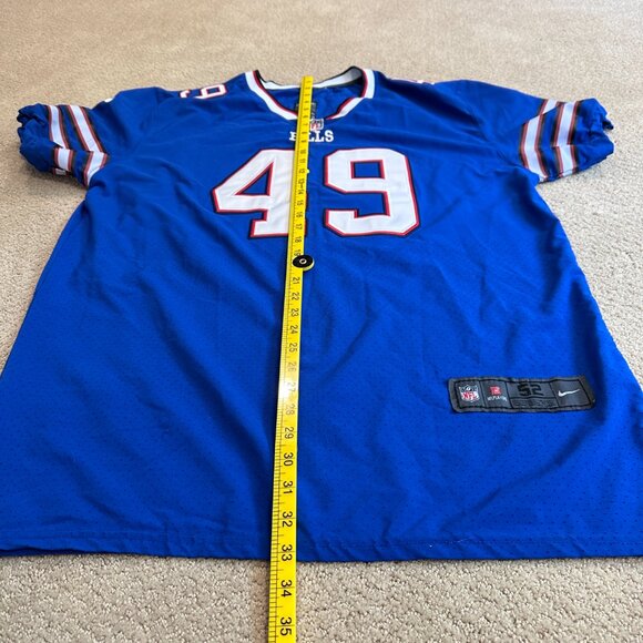 Tremaine Edmunds NFL Buffalo Bills Jersey #49 Nike Players On Field Size 52 - Picture 10 of 13